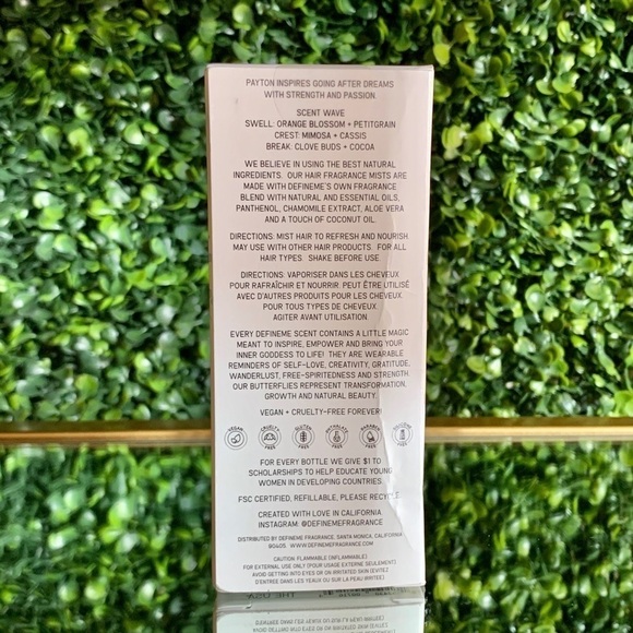 DefineMe PAYTON Hair Fragrance Anti-Frizz | NEW | Define Me Hair Treatment - Picture 4 of 7